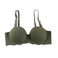 thumbnail image 2 of KIHOUT Bra For Women Clearance Gathering A Seamless Bra With Detachable Shoulder Straps For Daily Use, 2 of 5
