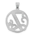 thumbnail image 4 of Sterling Silver Rhodium-plated Fancy Script Letter Y Initial Pendant QC8999Y, 4 of 4