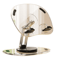 thumbnail image 2 of Soporte para tableta, soporte plegable ajustable, acrílico transparente, soporte de escritorio para tableta, color negro, 2 of 8