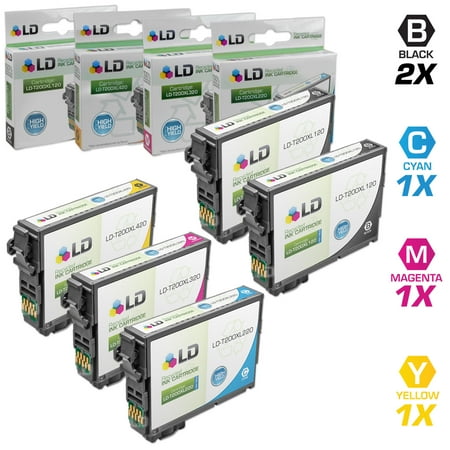 Not Include Print Cartridges Epson Remanufactured T200XL set of 5 High Yield Ink Cartridges: Includes 2 Black T200XL120, 1 Cyan T200XL220, 1 Magenta T200XL320, and 1 Yellow T200XL420 ()
