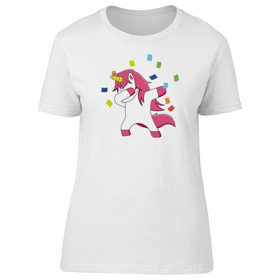 Cool Happy Unicorn Party T-Shirt Women -Image by Shutterstock, Female Large