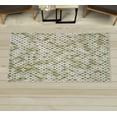 thumbnail image 1 of Ethnic Decorative Rug, Retro Mosaic Creative Pattern Square Rhythm Abstract Art Print Design, Quality Carpet for Bedroom Dorm and Living Room, 6 Sizes, Olive Green, by Ambesonne, 1 of 1