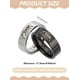 thumbnail image 2 of 4 anillos de acero de titanio con la palabra "Te amo" para parejas, talla 7, clásicos, sencillos, para bodas, de banda ancha, de promesa de amor real., 2 of 4