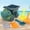 E, variant on Rciityk 6Pc Beach Toys Children's Dinosaur Engineering Vehicle Shovel Beach Toy Set Baby Outdoor Play Water Digging Sand Hourglass Tool