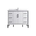 thumbnail image 2 of VSD 42in Single Sink Freestanding Bath Vanity in White with White Cultured Marble Top, 2 of 3