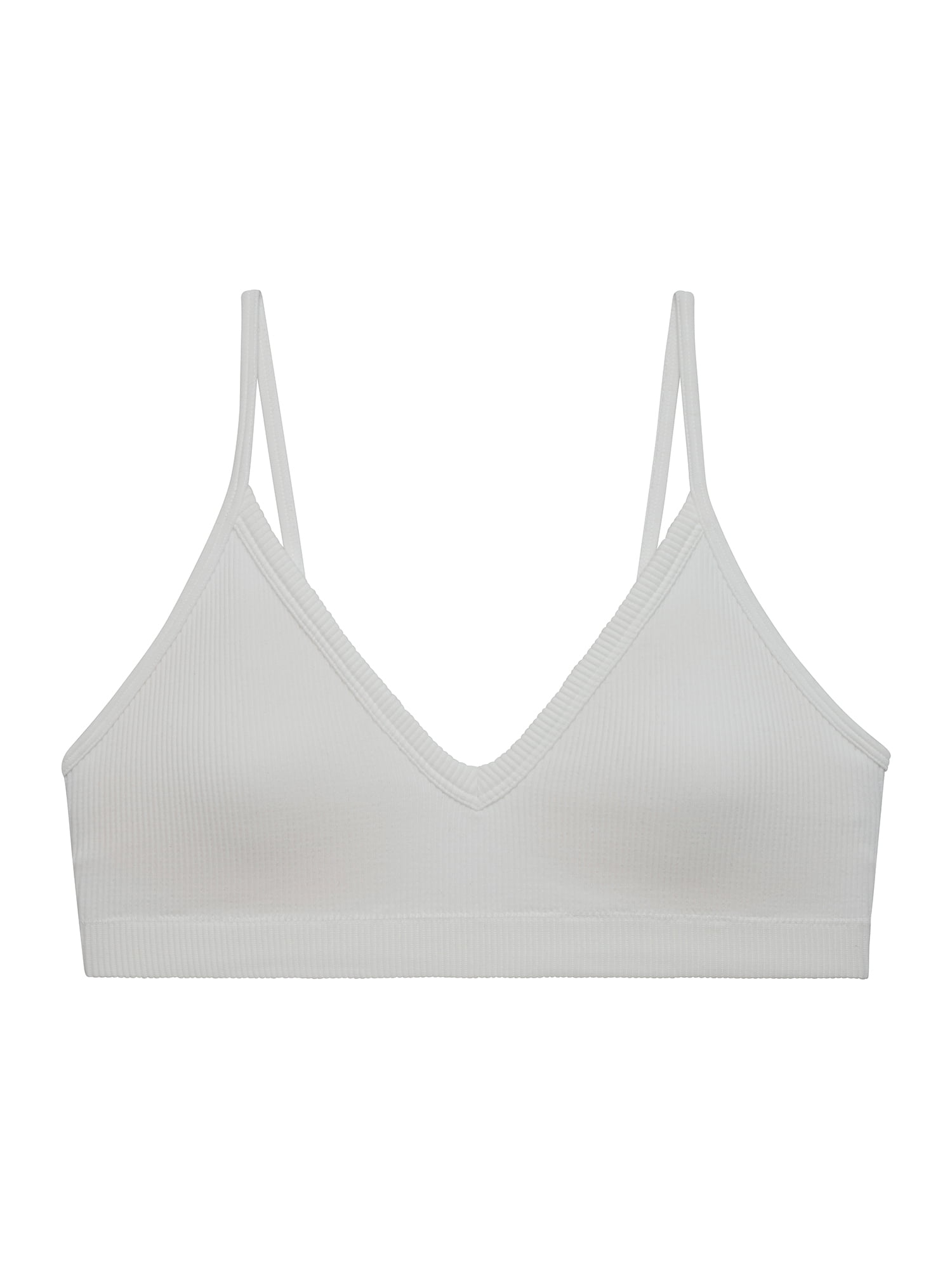 No Boundaries Seamless Ribbed Triangle Bralette, Sizes XS-XXXL