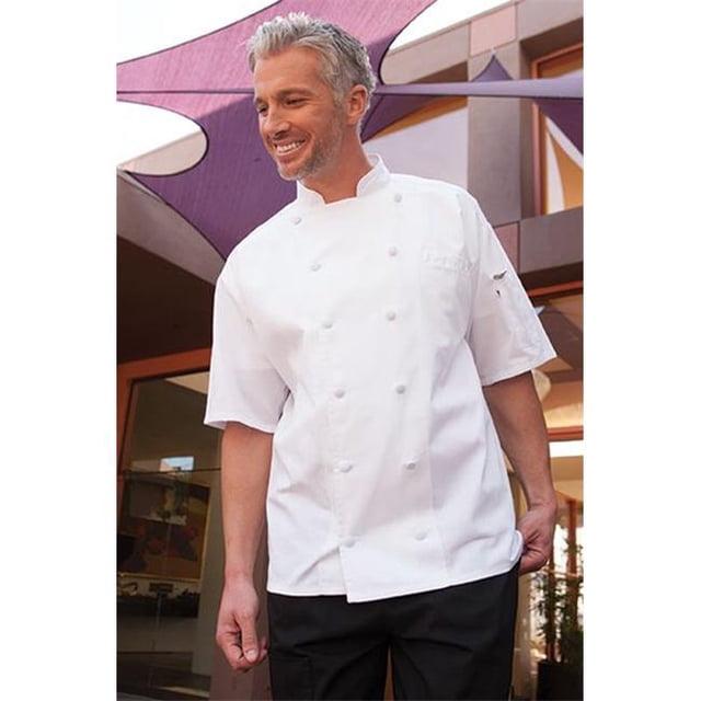 Uncommon Threads 0480-2508 Manteau de Chef Aruba en Blanc - 4XLarge