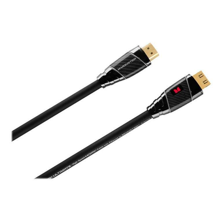 Rige sød smag dusin Monster Black Platinum Ultra HD HighSpeed HDMI Cable with Ethernet - 35 ft.  - Walmart.com