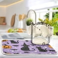 thumbnail image 5 of Yayeee Dish Drying Mat for Kitchen Counter 18"x24" Microfiber Absorbent Pad, Halloween Cats, 5 of 7