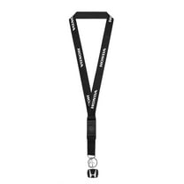 Honda Black Nylon Lanyard with Black H Logo Key Charm