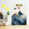 thumbnail image 2 of FORMRS Acrylic Clipboard with Low Profile Clip Standard A4 Letter Size, 12.5" x 9", Art Mountains, 2 of 8