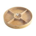 thumbnail image 2 of Bamboo Serving Tray with Lid for Snacks, Nuts Serving Platter for Party, 30x30x4cm, 2 of 6