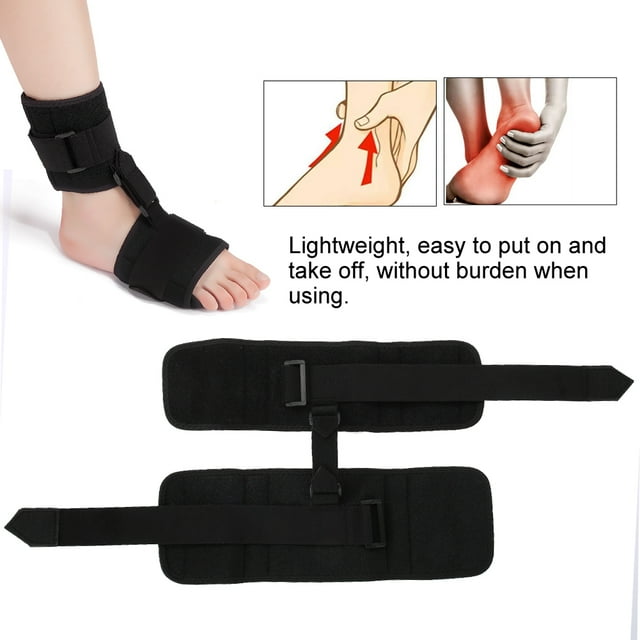 Ccdes Orthèse Réglable Pied Tombant Cheville Correcteur Support Orthodontique Correction de la Protection Attelle, Pied Appui de la Chute