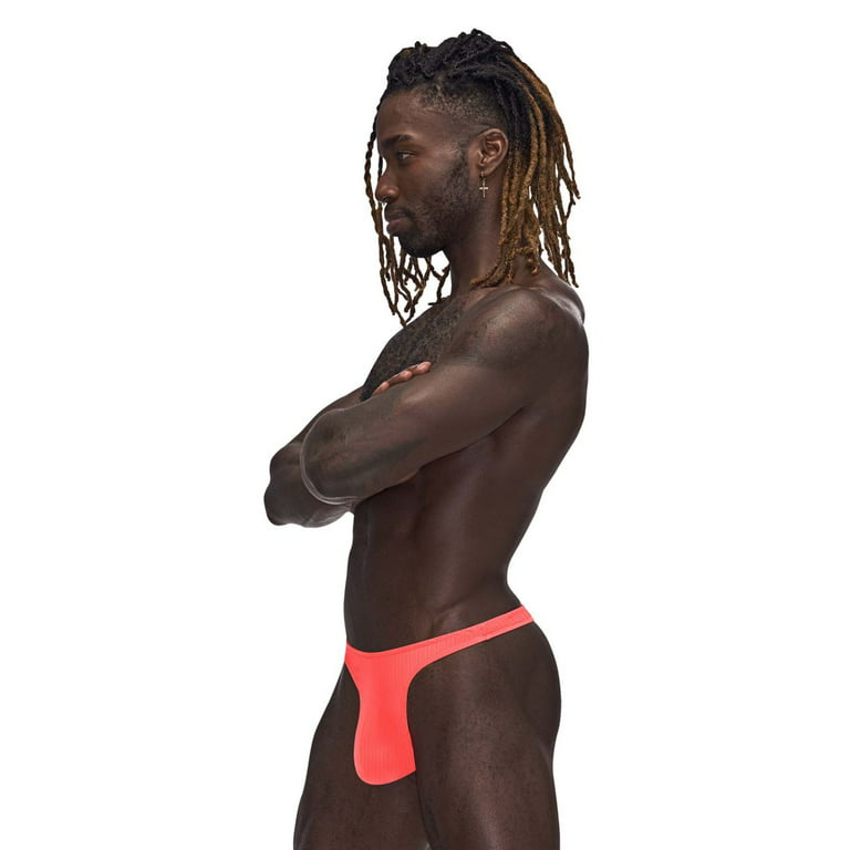 Men's Male Power 443-272 Barely There Bong Thong (Coral L/XL