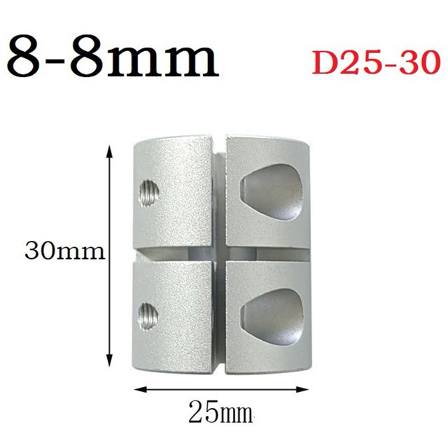 Pièces pour Imprimantes 3D, Accouplement Rigide de Haute Précision, Vis de Coupleur d'Arbre en Alliage d'Aluminium D20X25 pour Moteur Pas à Pas