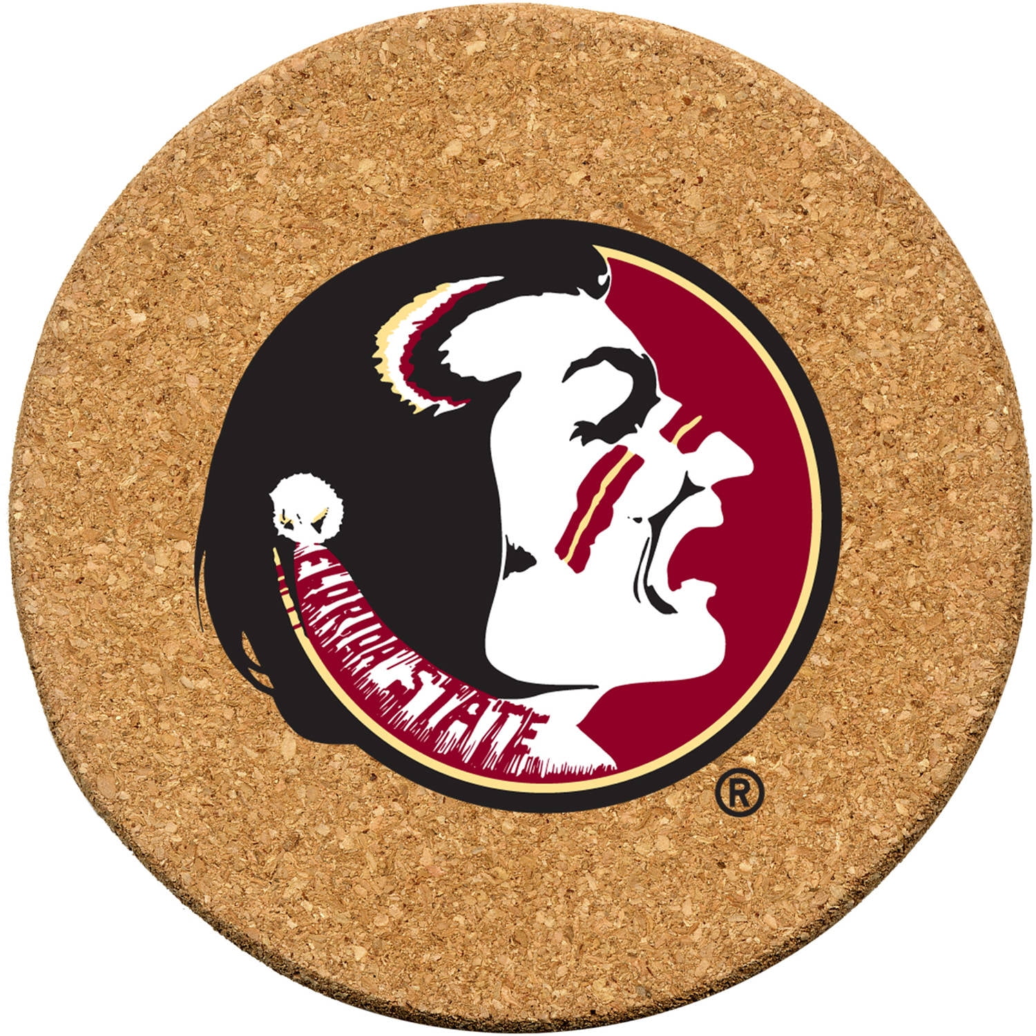 Set of Six Cork Coasters, Florida State University Generic Brand