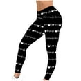 thumbnail image 6 of Feancey Lighting Sales Cute Workout Leggings for Women Valentines Day Heart Print High Waisted Yoga Pants Ankle Lenth Stretchy Tummy Control Tights Multicolor XL, 6 of 7