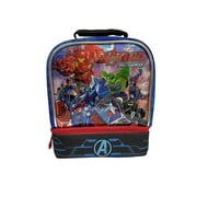 Kids Marvel Avengers  Mech Strike Dual Compartment Drop Bottom Lunch Bag for Boys