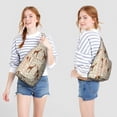 thumbnail image 4 of Boho Giraffe Backpack for Women – Chic Watercolor Animal Print Drawstring Bag – Stylish, Lightweight, and Travel-Ready, 4 of 4