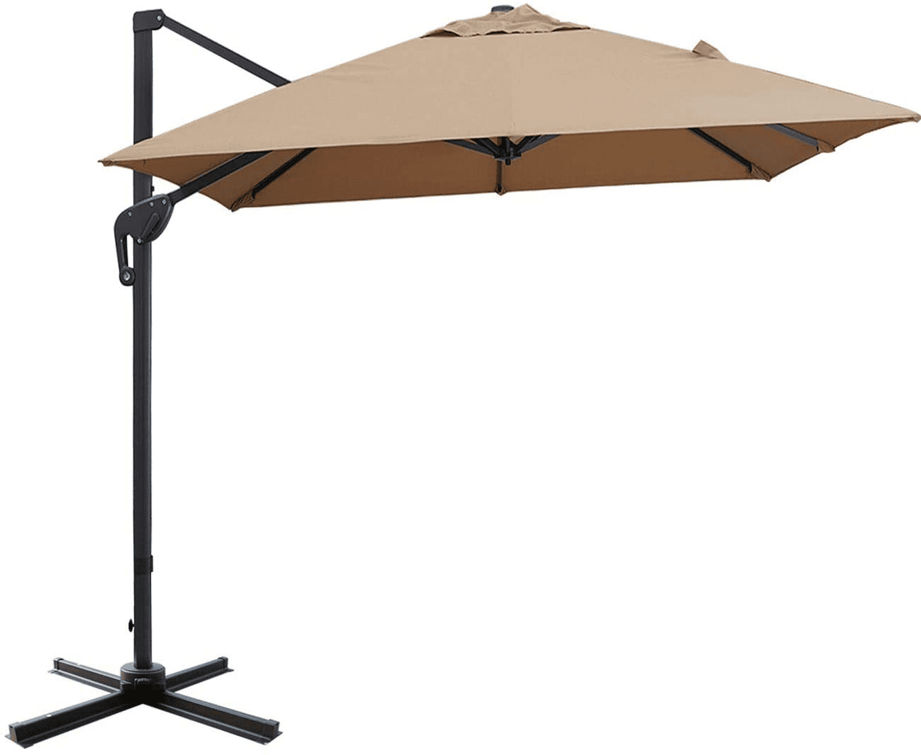 Sunnyglade 10x13ft Patio Offset Hanging Umbrella Rectangular Deluxe