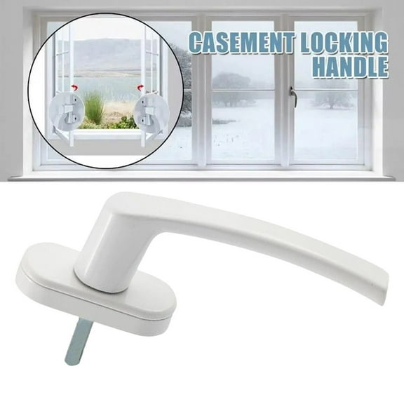 White Aluminum Alloy Sash Cockspur Door Handle Replacement for Home Windows Hardware 145x30mm