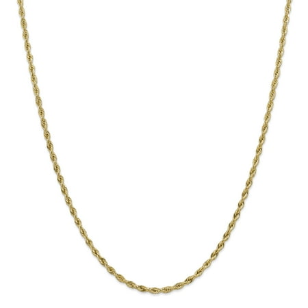 14k Yellow Gold 3mm Link Rope Chain Necklace 20 Inch Pendant Charm Regular