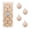 Cream, variant on Every Day is Christmas Velvet 50ct 57cm/2.24" Christmas Ornaments, Shatterproof Christmas Tree Ornament Set, Flocking Ball Decorations (Velvet Pink)