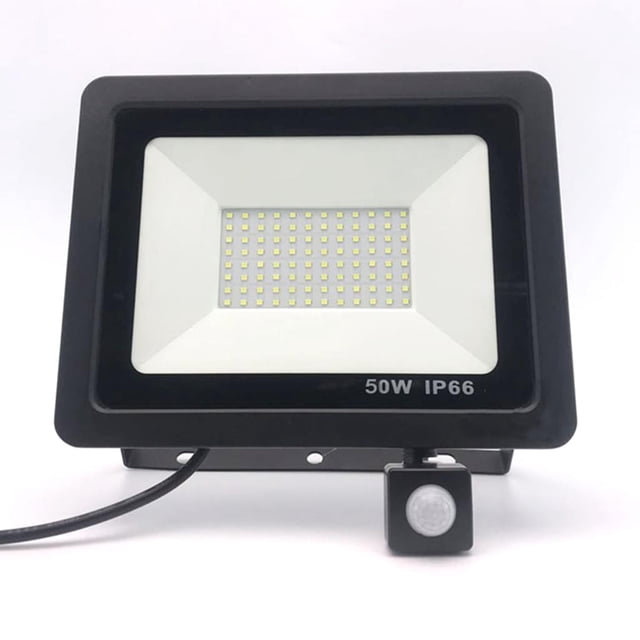 Sensor de movimiento LED Luz de inundación 50W Reflector para exteriores 220V Proyector LED impermeable para pared de jardín Xemadio LL-0947