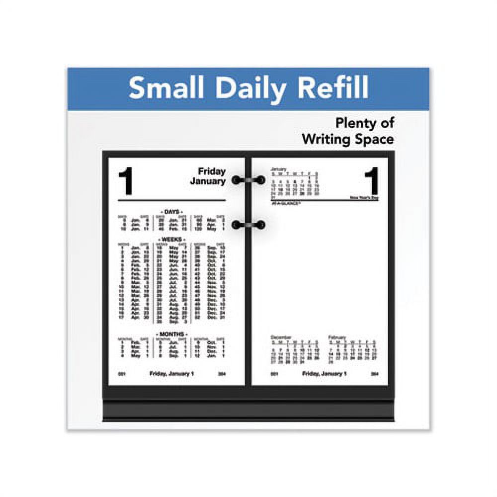 Financial Desk Calendar Refill 3.5 x 6, White, 2022