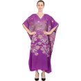 thumbnail image 6 of Miss Lavish London Kaftan Dresses for Women,Beach Kaftan Coverups,Hawaiian Coverups for Women,Long Beach & Swimsuit Coverups,Plus Size African Caftan Dress,Moroccan Style Loungewear Purple 3XL, 6 of 7