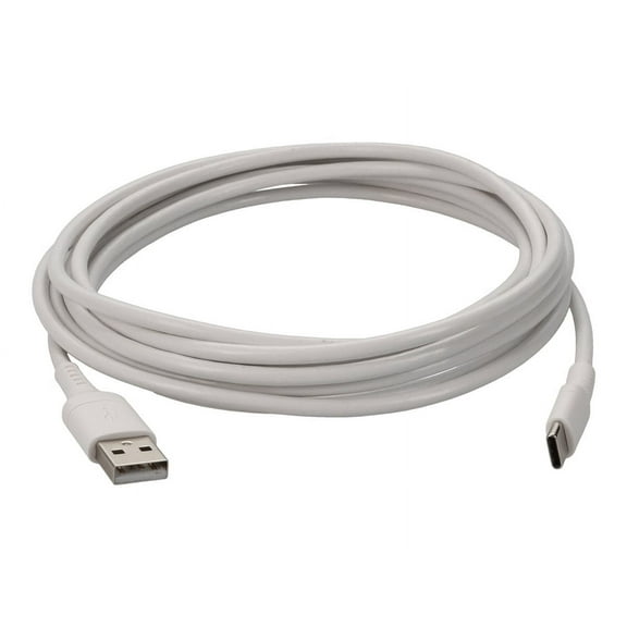 AddOn 3.0m 9.8ft USB-C Male to USB 2.0 A Male Sync and Charge White Cable USBC2USB3MW