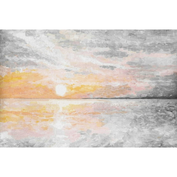 Parvez Taj "Dusky Sunset" Painting Print on Wrapped Canvas