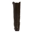thumbnail image 2 of STYLE & COMPANY Womens Brown Hardware Detail Back Elastic Gore Cushioned Strappy Kindell Round Toe Block Heel Zip-Up Riding Boot 5 M, 2 of 4