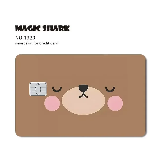 1pc Watemelon Gold Coin Hunter Anime Cartoon Smile Matte Front Cover Sticker Film Skin for Metro Debit Credit Card