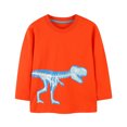 thumbnail image 2 of Esaierr Toddler Kids Boys Pullover Sweatshirt Spring Autumn Bottom Long Sleeve Cartoon Pullover Sweater Baby Cotton Dinosaur T-Shirts Top for 2-7Y, 2 of 8