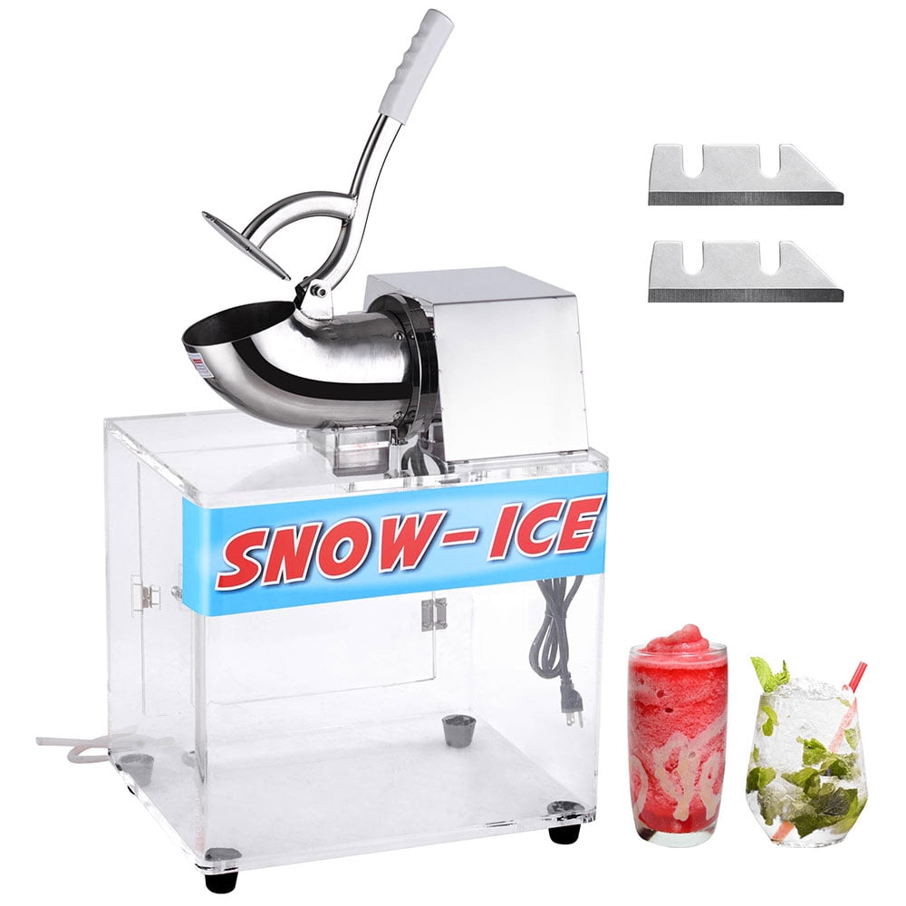 Electric Snow Cone Machine Ice Shaver Slush Maker Replacement Dual Blades Crusher 440lbs