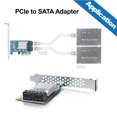 thumbnail image 4 of Controlador SATA3.0 de 4 puertos y 6 Gbps con tarjeta SATA PCIe para escritorio, 4 of 7