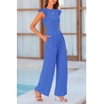 thumbnail image 4 of Mono Enterizo PRETTYGARDEN de Punto Canalé Azul XL, 4 of 6