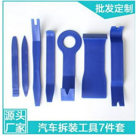 

Car Pry Tool Kit 7Pcs/Set Auto Trim Removal Tool Kit Blue Car Interior Dash Radio Door Clip Panel Trim Open Removal Tools Remover Kit