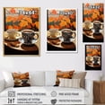 thumbnail image 4 of Designart "Brew This Coffee Black painting" Food & Beverage Floater Framed Canvas Print, 4 of 7