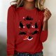 thumbnail image 1 of TaTaai Hoodies Shirts for Women Early Fall Long Sleeve Tops Vintage Graphic Outfits Tops Fashion Pullover Tees Gift, 1 of 3