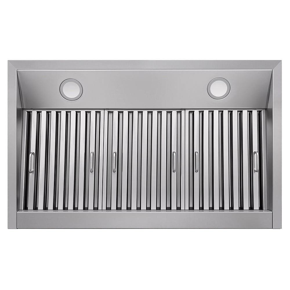 KOSTCH 36 inch Convertible Ducted Wall-Mount Range Hood, 600 CFM Kitchen Vent Hood with 3 Speed Exhaust Fan & LED Light, Kitchen Range Hood with Touchscreen Control Panel & Remote Control