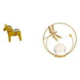 thumbnail image 1 of Adorno De Bola De Cristal De Caballo Dala Sueco Coleccionable, Figura De Animal Dalecarliano, Escultura De Metal Para Escritorio, Estatua De Interior, Soporte Para Estantería, Armario De, 1 of 8