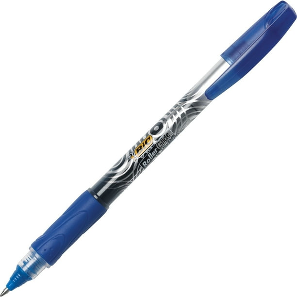 BIC Z4+ Roller Ball Stick Pen, Blue Ink, .7mm, Fine, Dozen Walmart