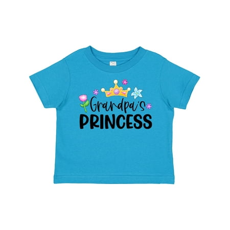 

Inktastic Grandpa s Princess Crown and Flowers Gift Toddler Toddler Girl T-Shirt