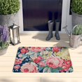 thumbnail image 2 of Pioneer Flower Floral Print Flannel Non Slip Door Rugs,Washable Door Mats Indoor,Decorative Door Mats,Dirt-Resistant and Absorbent Doormat for Entrance,Bedroom,Kitchen,Bathroom,23.5"x16", 2 of 5