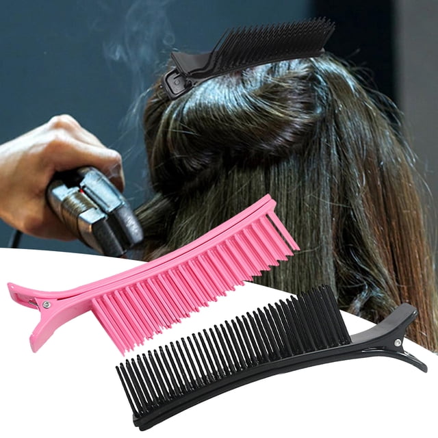 1/2/3/4Pcs Hair Sectioning Grip Clips Professional Hair Stylist Clip Hair Parting Comb Clips for Salon Hair Cutting Coloring