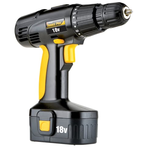 Trades Pro 836710 3/8 Inch 18 Volt Cordless Drill