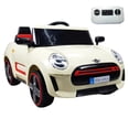 thumbnail image 1 of Montable Electrico para Niños The Baby Shop Cooper con Control Remoto Luz Led 12v Beige, 1 of 6