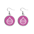 thumbnail image 1 of Vegetable Expression Happy Onion Body Ear Dangle Silver Drop Earring Jewelry Woman, 1 of 3